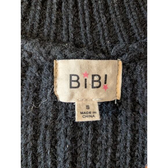 BiBi Metallic Bronze Ribbed Sweater | Shimmer Knit V-Neck Pullover | Cozy... - Picture 4 of 10